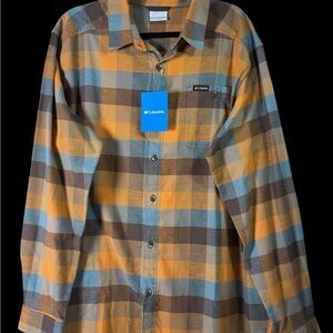 Columbia Men's Cornell Woods Flannel Long Sleeve Shirt, Sz XL